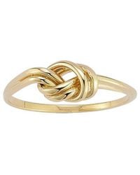 Italian Gold - 14K Love Knot Ring - Lyst