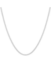 Lab Grown Diamonds - 14K 10.00 Ct. Tw. Lab-Grown Diamond Tennis Necklace - Lyst
