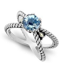 Samuel B. - 18K & 1.40 Ct. Tw. Topaz X Ring - Lyst