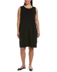 Eileen Fisher - Round Neck Dress - Lyst