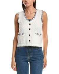 Vintage Havana - Whipstitch Knit Vest - Lyst