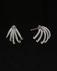 Italian Gold - 14k 5-tube Spread Earrings - Lyst