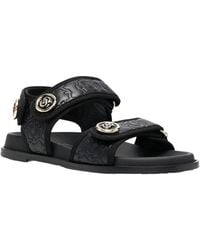 Ferragamo - Logo Leather Sandal - Lyst