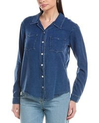 L'Agence - Isla Denim Shirt - Lyst