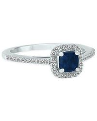Gem Spark - 14K 0.69 Ct. Tw. Diamond & Sapphire Ring - Lyst