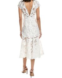 Jonathan Simkhai Guipure Lace Fiona Midi Dress in White | Lyst