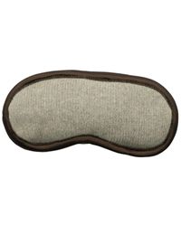 Portolano - Knitted Eye Mask With Satin Piping - Lyst
