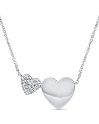 Sabrina Designs - 14K 0.09 Ct. Tw. Diamond Heart Necklace - Lyst