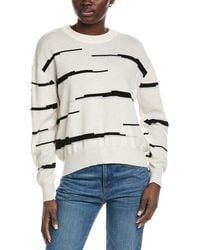 Brodie Cashmere - Glitch Zebra Wool & Cashmere-Blend Sweater - Lyst