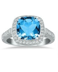 Gem Spark - 14K 3.74 Ct. Tw. Diamond & Topaz Ring - Lyst