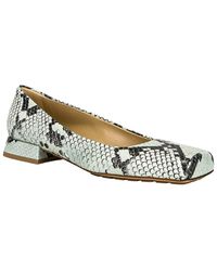 Bottega Veneta - Snake-Embossed Leather Pump - Lyst