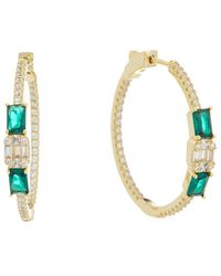 Juvell - 18K Plated Topaz Cz Earrings - Lyst