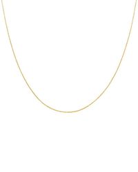 Italian Gold - 14K .75Mm Diamond Cut Round Wheat Chain Necklace - Lyst