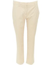 Prada - 2020 Cotton Blend Cropped Pant, Size It (Authentic Pre-Loved) - Lyst