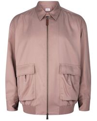 Brioni - Point-Collar Silk Bomber Jacket - Lyst