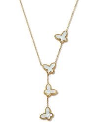 Palmbeach Jewelry - Plated Stainless Steel Mother Of Pearl Necklace - Lyst
