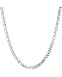 Italian Silver - Miami Cuban Link Necklace - Lyst
