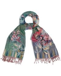 Saachi - Rosy Reversible Wool-Blend Scarf - Lyst