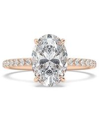 Lab Grown Diamonds - 14K Rose 2.00 Ct. Tw. Lab-Grown Diamond Ring - Lyst