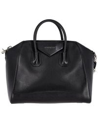 Givenchy - Black Leather Medium Antigona Satchel (authentic Pre-loved) - Lyst
