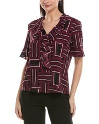 KARL LAGERFELD - Ruffle Blouse - Lyst