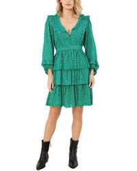 Hale Bob - Printed Tiered Dress - Lyst