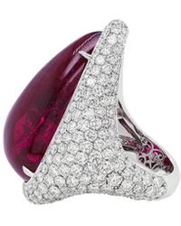 Diana M. Jewels - Fine Jewelry 18K 6.50 Ct. Tw. Diamond Half-Set Ring - Lyst
