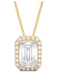 Amairah - 14K Rose 2.00 Ct. Tw. Lab-Grown Diamond Pendant Necklace - Lyst