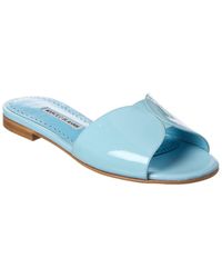 Manolo Blahnik - Houramu Patent Sandal - Lyst
