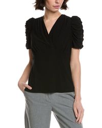 Cece - Puff V-Neck Top - Lyst
