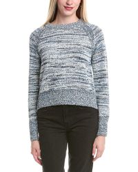 Autumn Cashmere - Cotton By Slubby Tweed Sweater - Lyst