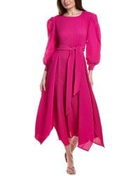 Beulah London - Long Sleeve Midi Dress - Lyst