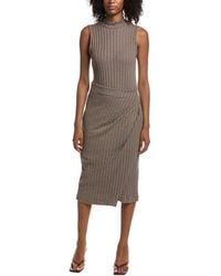 Michael Stars - Alaia Mock Neck Midi Dress - Lyst