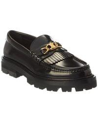 Celine - Triomphe Margaret Leather Loafer - Lyst