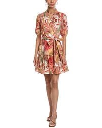 Vince Camuto - Short Sleeve Printed Mini Dress - Lyst