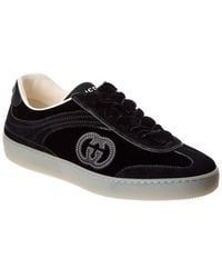 Gucci - G75 Velvet & Suede Sneaker - Lyst