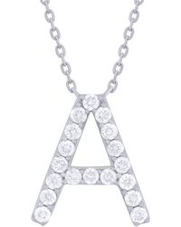 Sabrina Designs - 14K 0.30 Ct. Tw. Diamond A Initial Pendant - Lyst