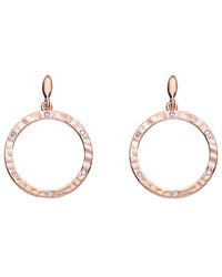 Genevive Jewelry - 18k Rose Gold Vermeil Earrings - Lyst