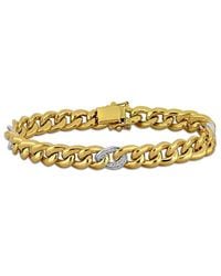 Rina Limor - 14K Two-Tone 0.34 Ct. Tw. Diamond Link Bracelet - Lyst