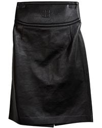 Givenchy - Cutout Embossed Skirt (Authentic Pre-Loved) - Lyst