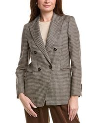 Brunello Cucinelli - Linen-blend Blazer - Lyst