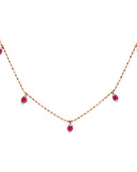 Diana M. Jewels Fine Jewellery 14k 0.60 Ct. Tw. Ruby Necklace - Metallic