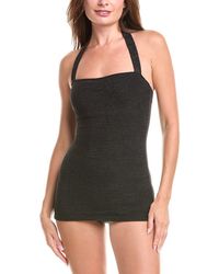 Vince Camuto - Textured Underwire Tankini One-Piece - Lyst