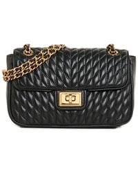 Karl Lagerfeld - Agyness Medium Leather Shoulder Bag - Lyst