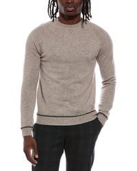 Autumn Cashmere - Coverstitch Raglan 100% Cashmere Crewneck Sweater - Lyst