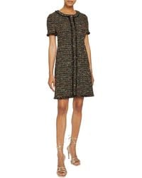 Santorelli - Shea Wool-Blend Shift Dress - Lyst