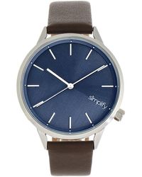 Womens Mens Accessories Mens Watches Simplify Leather Unisex The 6200 Watch in Metallic 