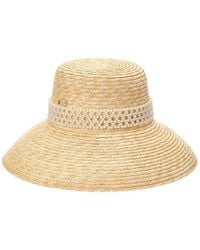 Surell - Accessories Audrey Straw Sun Hat - Lyst