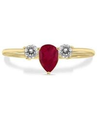 Gem Spark - 14K 0.56 Ct. Tw. Diamond & Ruby Ring - Lyst