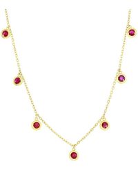 Jewels by Viomo - 14K 1.32 Ct. Tw. Ruby By The Yard Necklace - Lyst